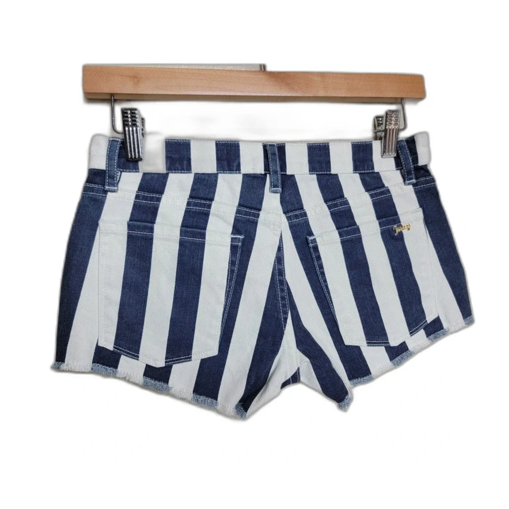 Juicy Jeans Couture Striped Blue & White Shorts - sz 24
